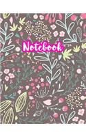 Notebook: Cute Blank Lined Journal Large 8.5 x 11 Matte Cover Design with Ruled White Paper Interior (Perfect for School Notes, Girls and Boys Diary, Kids Wri