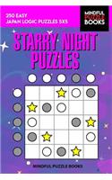 Starry Night Puzzles: 250 Easy Japan Logic Puzzles 5x5