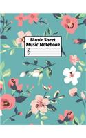Blank Sheet Music Notebook