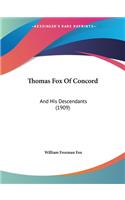 Thomas Fox Of Concord