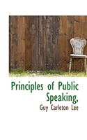 Principles of Public Speaking,