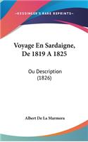 Voyage En Sardaigne, de 1819 a 1825