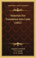 Materials For Translation Into Latin (1842)