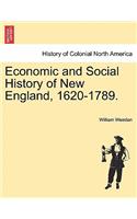 Economic and Social History of New England, 1620-1789. Vol. I: (English)