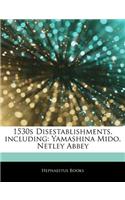 Articles on 1530s Disestablishments, Including