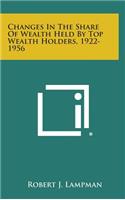 Changes in the Share of Wealth Held by Top Wealth Holders, 1922-1956