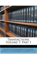 Transactions, Volume 7, Part 1