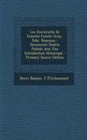 Les Universites de Franche-Comte