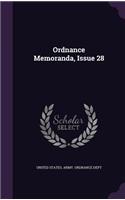 Ordnance Memoranda, Issue 28