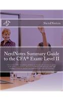 Nerdnotes Summary Guide to the Cfa Exam: Level II(English)