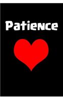 Patience: A perfect gift for girls and women journal / notebook/6x9 120 pages