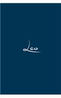 Leo: notebook with the name on the cover, notebook for notes, Journaling