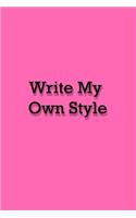 Write my own style