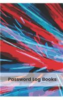 Password Log Books: Personal Internet Address and Password Logbook Keeper Alphabetical Organizer Book Pocket Size 6x9 Inch Notebook (Volume 6)(6 Password Log Books)