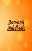 Journal Notebook: Orange Daily Journaling - Lined Paper Wide Ruled Notes Spark Your Imagination and Positive Thinking - Shining Cover Print