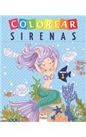 Colorear sirenas - Volumen 1