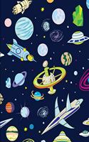 Outer Space Alien Universe Notebook Journal