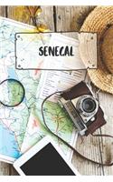 Senegal: Liniertes Reisetagebuch Notizbuch oder Reise Notizheft liniert - Reisen Journal für Männer und Frauen mit Linien