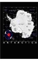 Color Map of The Continent Antarctica Journal
