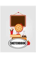 Sketchbook : School: 120 Pages of 8.5 x 11 Blank Paper for Drawing, Doodling or Sketching (Sketchbooks)