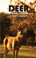 Deer Pocket Monthly Planner 2018: 16 Month Calendar