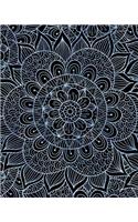 Bullet Journal Notebook Mandala Pattern 12: 172 Numbered Pages with 160 Graph Style Grid Pages, 6 Index Pages and 2 Key Pages in Large 8 X 10 Size for Journaling, Writing, Planning or Doodling