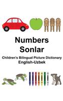 English-Uzbek Numbers/Sonlar Children's Bilingual Picture Dictionary