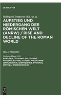 Philosophie, Wissenschaften, Technik. Philosophie (Epikureismus, Skeptizismus, Kynismus, Orphica; Doxographica): (English)