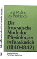 Die Literarische Mode Der Physiologien in Frankreich (1840-1842)