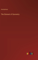 The Element of Geometry