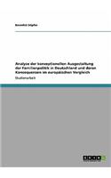 Analyse der konzeptionellen Ausgestaltung der Familienpolitik in Deutschland und deren Konsequenzen im europäischen Vergleich
