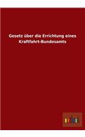 Gesetz Uber Die Errichtung Eines Kraftfahrt-Bundesamts