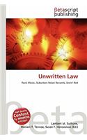 Unwritten Law: (English)