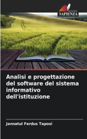 Analisi e progettazione del software del sistema informativo dell'istituzione