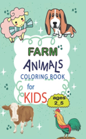 FARM Animals Coloring Book for Kids ages 2_5