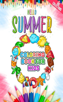 Hello Summer Coloring Book For Kids