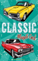 Classic muscle cars coloring book for adult
