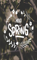 Hello Spring: An Easy and Simple Coloring Book for Adults of Spring with Flowers, Butterflies, Country Scenes, Designs, ... (Easy Coloring Books For Adults)