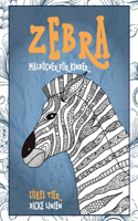 Malbücher für Kinder - Dicke Linien - Süßes Tier - Zebra