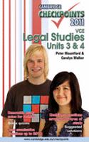 Cambridge Checkpoints VCE Legal Studies Units 3 and 4 2011