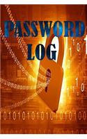 Password Log: Notebook for own passwords with 120 lined pages