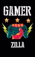 Gamer Zilla: Liniertes Notizbuch für deinen Vornamen