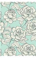 Cream Rose Design Notebook