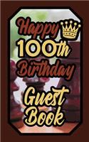 Happy 100th Birthday Guest Book