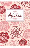 Aida: Personalised Notebook / 120 Lined Pages / Perfect for journaling and writing notes.