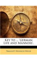 Key to ... 'German Life and Manners'.