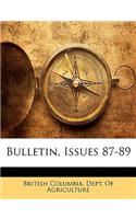 Bulletin, Issues 87-89: (English)
