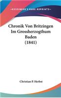 Chronik Von Britzingen Im Grossherzogthum Baden (1841)