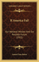 If America Fail