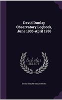 David Dunlap Observatory Logbook, June 1935-April 1936